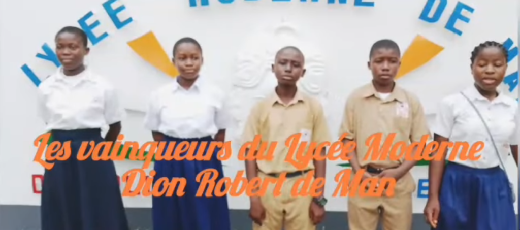 LES VAINQUEURS DU LYCEE MODERNE DION ROBERT DE MAN